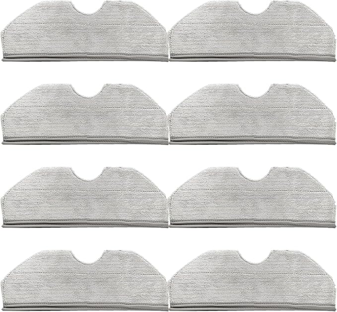 Mop Pad for Narwal Freo X Plus Robot Vacuum Cleaner, 8 Pcs Washable and Reusable Microfiber Mop Pad Accessorie, Freo X Plus Mop Pad Replacement Part