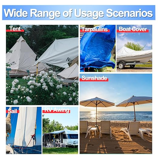 4.5Inch × 40FT RV Awning Repair Tape with Scissors, Outdoor Heavy Duty Repair Tape for Tarp, Tent, Boat Cover, Canvas, Sail Tape, Waterproof, UVproof and Heat-Resistant Tear Repair Pctch Kit