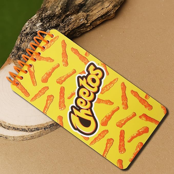 Cheetos Cute Spiral Small Notebook Pocket Size Notepad, College Ruled Memo Pads for Home, Office, College and School 6.5"x3.5"