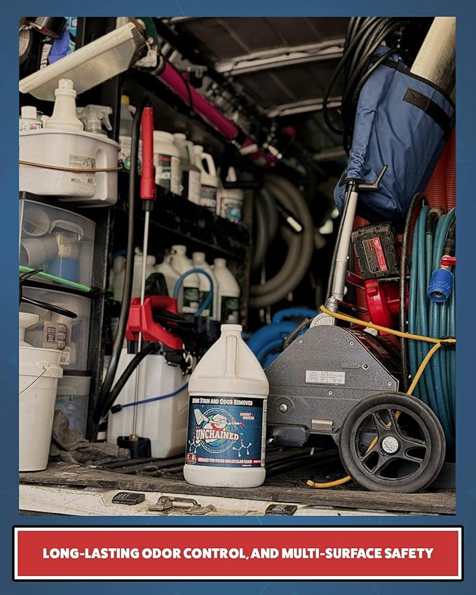 Truck Mount Forums Unchained Urine Stain & Odor Remover – Cleaner for Dog & Cat, Pet Odor Eliminator on Carpet & Furniture, Industrial Strength Urine & Feces Neutralizer, Sweet Breeze – 1Gallon