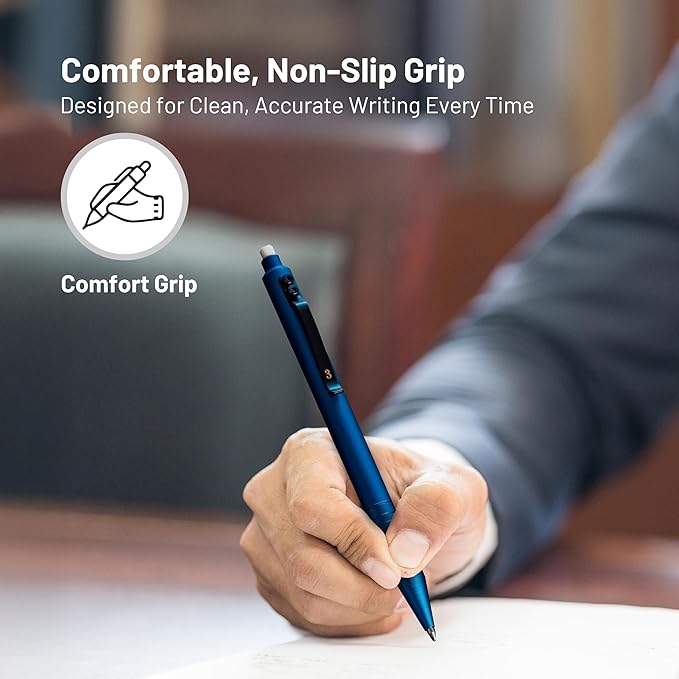 Everyman Aegean Grafton Mechanical Aluminum Pencil, Premium 0.5mm Lead Writing, Drawing & Sketching, ideal for Professionals, Students and Architects & EDC Pencil