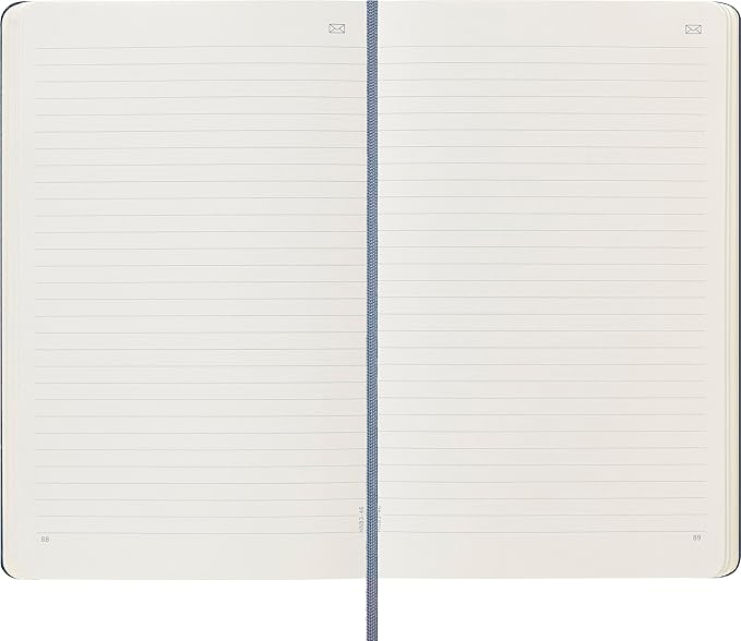 Moleskine Smart Notebook, Large, Ruled, Sapphire Blue, Hard Cover (5 x 8.25)