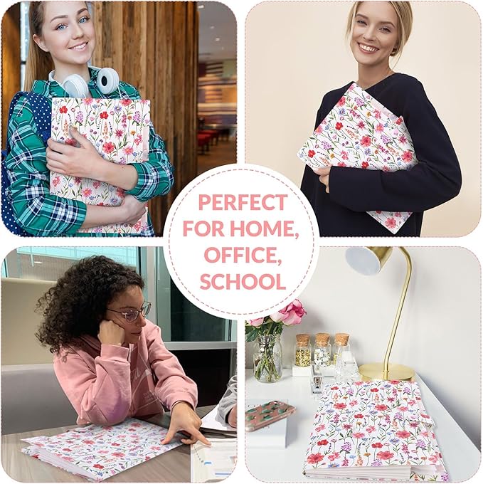 SKYDUE Expanding File Folder with 5 Pockets, Accordion File Organizer,Portable Receipt Paper Documents Organizer,Letter Size Filing Folder School Office Supplies,White