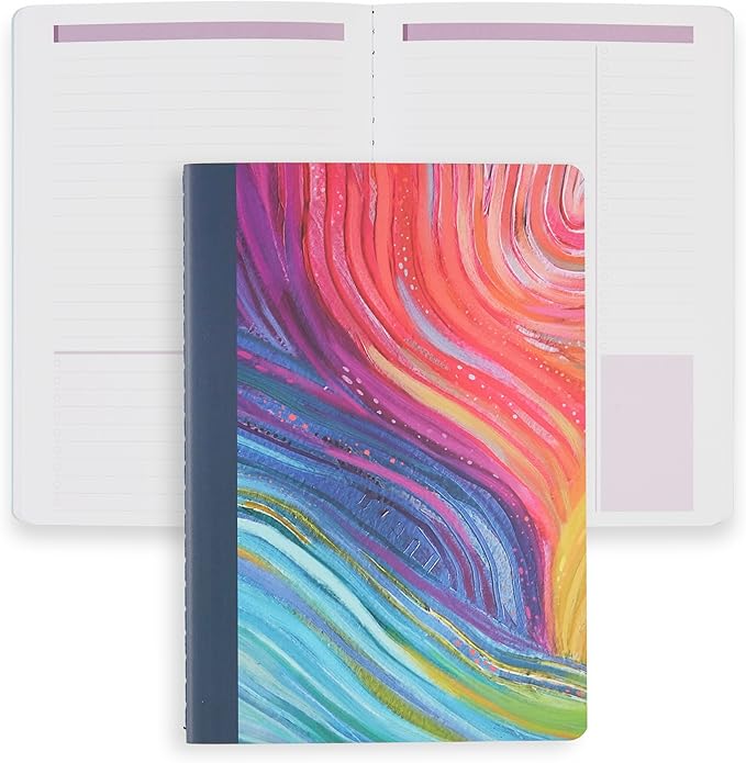 Erin Condren Productivity Petite Journal, Evolve Design, Compact Lined Notebook for List-Making, Note-Taking, To-Do Lists, Writing and Organization, Portable Softcover Journal, Evolve