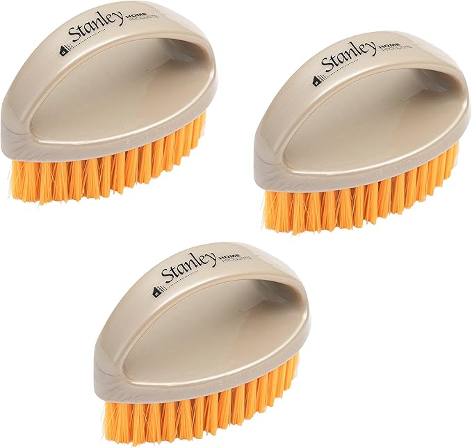 Stanley Home Products Super Scrubby Scrub Brush - All Purpose Cleaning Scrubber w/Looped Handle for Scrubbing Vegetables, Laundry, Shoes, Car & Tub - Deep Multi Surface Cleaning (3)
