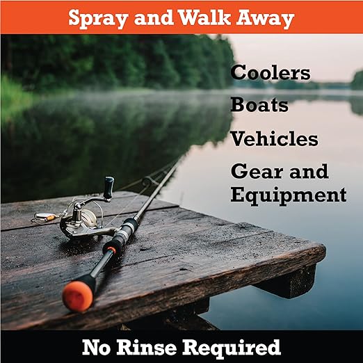 SNiPER II Disinfectant Cleanser and Odor Eliminator, Cleaner for Outdoor Disinfecting Purposes, Use for Hunting, Fishing, and Camping, Made in the USA, 8 Ounce Spray Bottle, 2-Pack