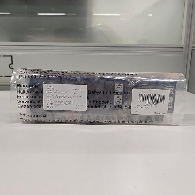 6-Pack Replace for Dymo Label Maker Refills D1 45013 a45013 S0720530, Black on White 1/2 Inch x 23Ft Used for Dymo LabelManager 160 420P 210D 280 360D PnP Label Maker, 12mm x 7m