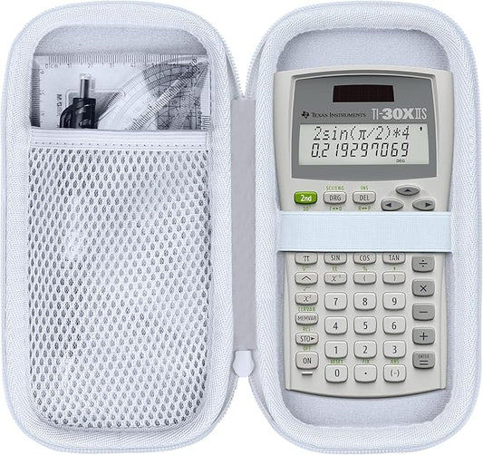 Case Compatible with Texas Instruments TI-30XIIS TI-30XS TI-30Xa TI-36X Pro Scientific Calculator (Case Only) - White