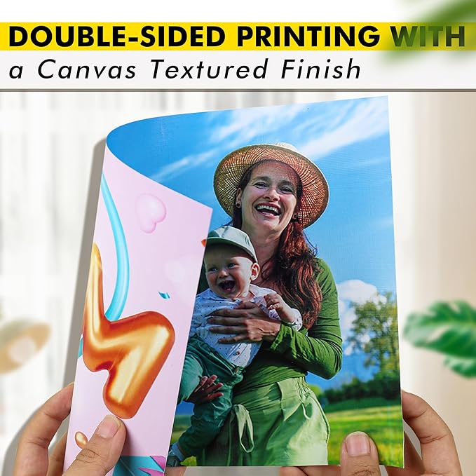 Koala Thick Canvas Textured Double-sided Printer Paper 8.5X11 69LB 50sheets 260GSM Heavyweight Compatible with Inkjet and Laser Printer