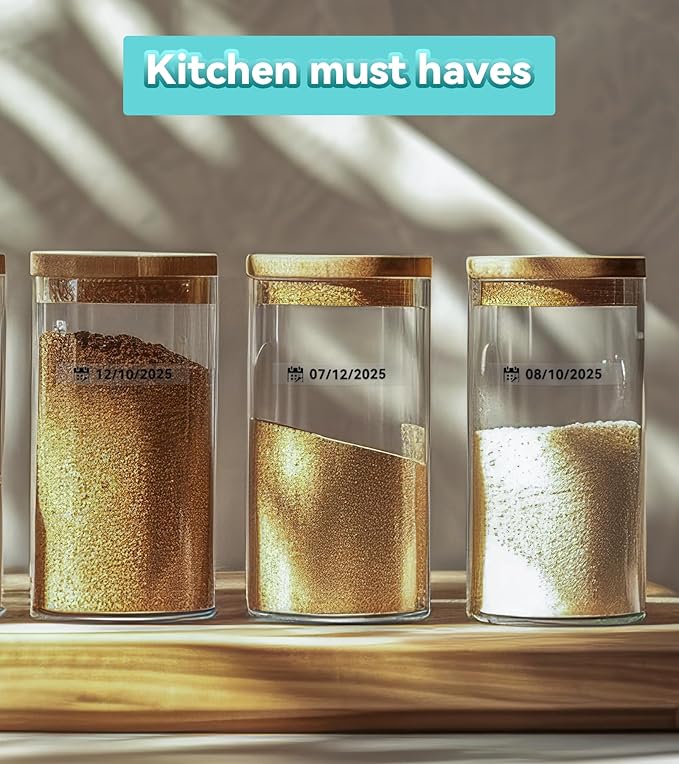 M-K131 Clear Tape Compatible with Brother M Tape MK131 M-131 for Brother Ptouch PT-M95 PT-90 PT-70 PT-65 PT-85 PT-45 Label Maker Refills, 12mm 0.47inch 4-Pack