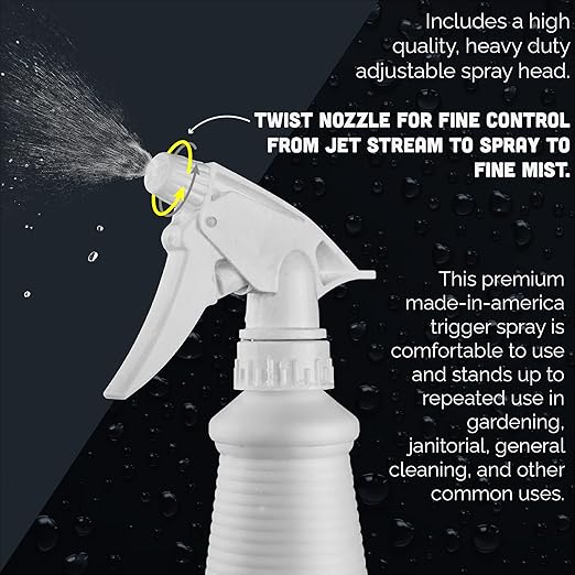 MaxTite 91% Isopropyl Alcohol (1 Gallon (4 Pack, 32 fl oz) - Includes Heavy-Duty Spray Nozzle - Made in USA