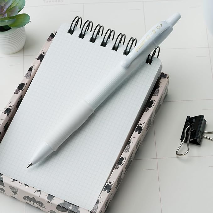 PILOT G2 Premium Gel Roller Pens, Edge White Pen, Sensory Writing Experience, Fine Point 0.7 mm, 12ct Box - Ideal for School, Journaling & Office Writing