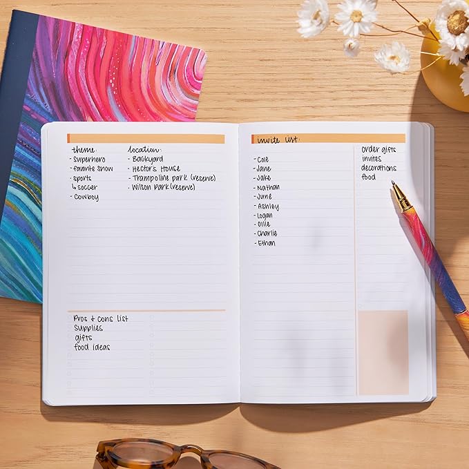Erin Condren Productivity Petite Journal, Evolve Design, Compact Lined Notebook for List-Making, Note-Taking, To-Do Lists, Writing and Organization, Portable Softcover Journal, Evolve