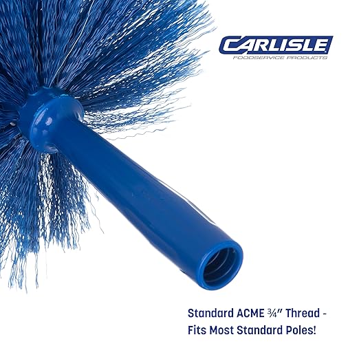 SPARTA Flo-Pac Rounded Duster Cleaning Duster with Electrostatically Charged Bristles for Cleaning, 9 X 7 X 7 Inches, Blue, (Pack of 12)