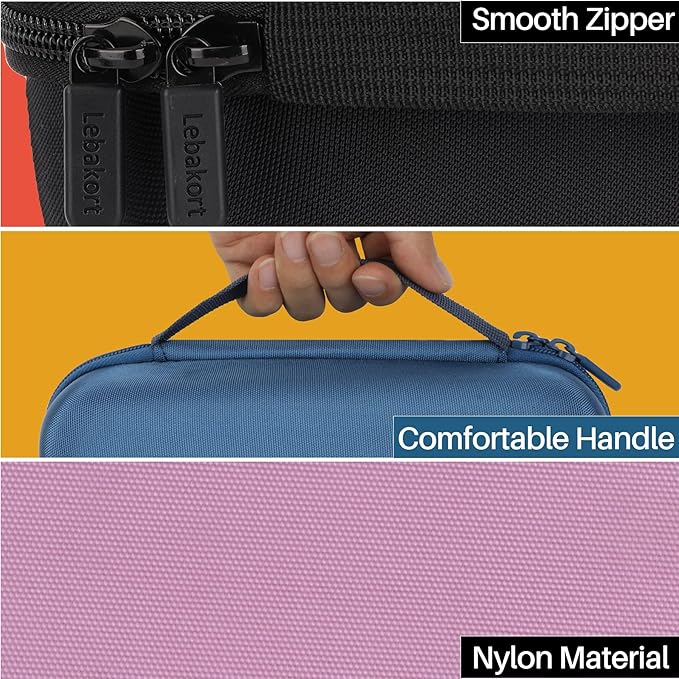 Storage Case Compatible with DYMO LetraTag 100H / 100H Plus Handheld Label Maker (Pink Case)