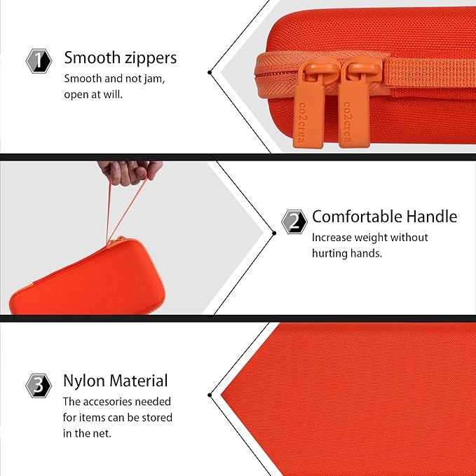 co2CREA Carrying Case for Texas Instruments TI-84 Plus CE Python Enhanced/TI-84/TI-Nspire CX II CAS/TI-Nspire CX II/TI-83 Plus/TI-89 Titanium/TI-85/TI-86 Color Graphing Calculator, Metallic Coral Case