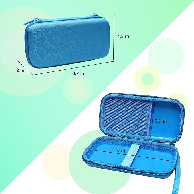 Calculator Case Compatible with Texas Instruments TI-84 Plus CE/TI-84 Plus/TI-Nspire CX II CAS/TI-Nspire CX II/TI-83 Plus/TI-89 Titanium/TI-85 / TI-90 Color Graphing Calculator by XANAD (Wathet)