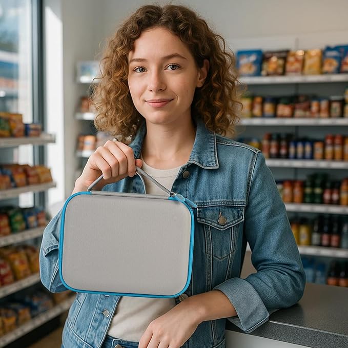 GWCASE Portable Case for Brother P-Touch PT-N20 /for PT-N25BT PT-N25BTV3 Label Maker, Organizer for Label Maker and Accessories, Travel and Office Essentials（Bag Only）