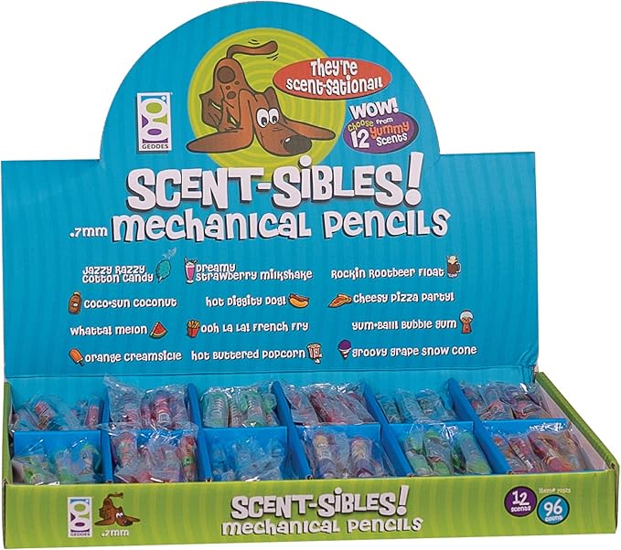 Raymond Geddes Scent-Sibles Mechanical Pencils (Pack of 96)