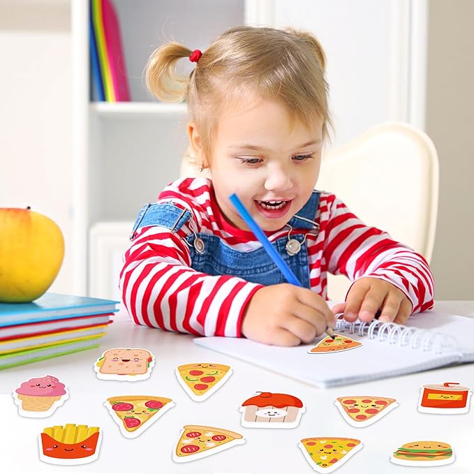 Pizza Sticky Notes, 240 Pages Cute Pizza Self Adhesive Memo Pad Pizzas Sticky Note Self Stick Notes Memo Pads for Home, School, Office -12 Designs