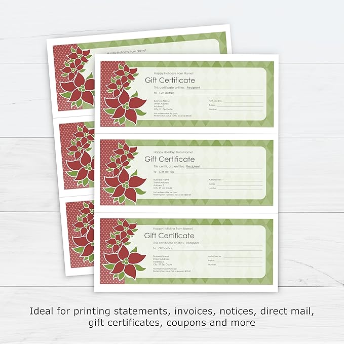 PrintWorks Professional 3 Part Perforated Paper 8.5” x 11” - Perfect For W-2, 1099, & Statement Use - Made in the USA - 500 Sheets - 24 lb - Printer Compatible - White (04122)