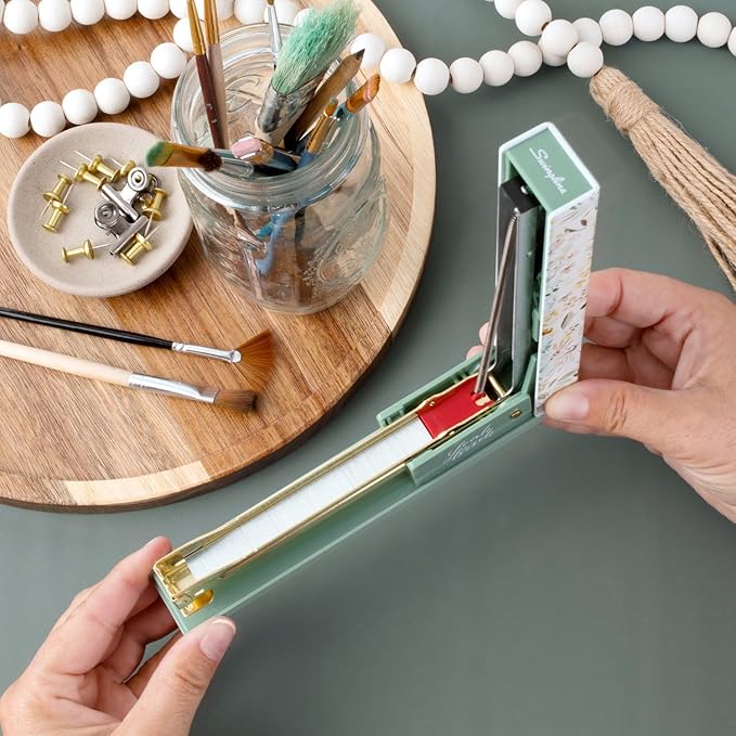 Swingline Stapler by Leah Bisch, 20 Sheet Capacity, Full Strip, Wildflowers, Colorful Fashion Design (S700034)