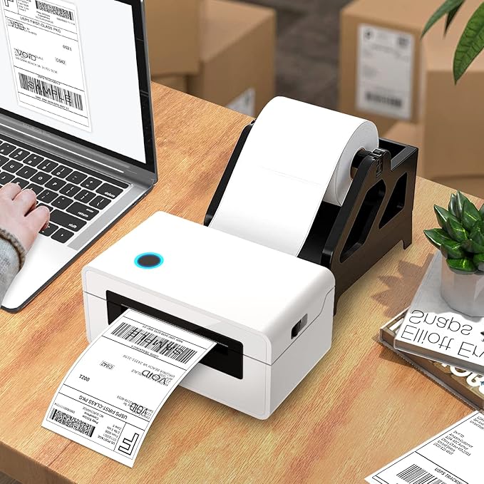 FungLam Thermal Labels 4x6 Direct Thermal Shipping Labels, 20 Rolls with 250 Labels/Roll, 1'' Core, Compatible Zebra 2844 ZP-450 ZP-500 ZP-505 Thermal Printer Label