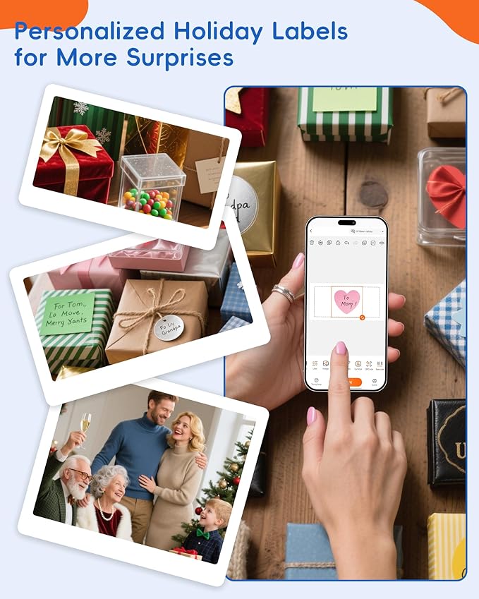 Label Maker Machine with 3 Tapes, D11s Bluetooth Label Maker Waterproof Labels, Portable Mini Label Printer with Various Templates for Home Office School, Pink