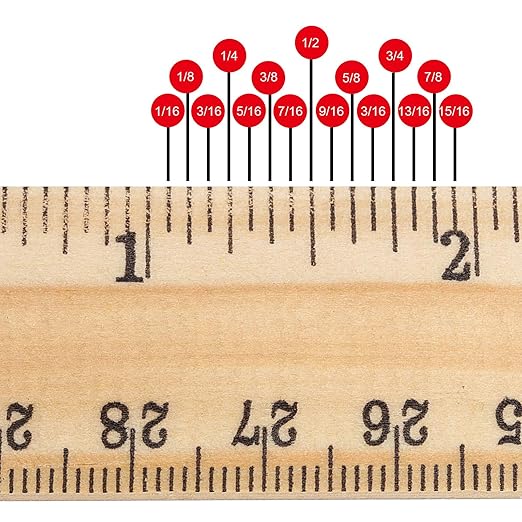 KEILEOHO 96 Pack 12 Inch Wooden Rulers Bulk, 30cm Wood Ruler Measuring 2 Scales for Home, Student, Office Tailor Shop, Factory, 12Inch and 30CM