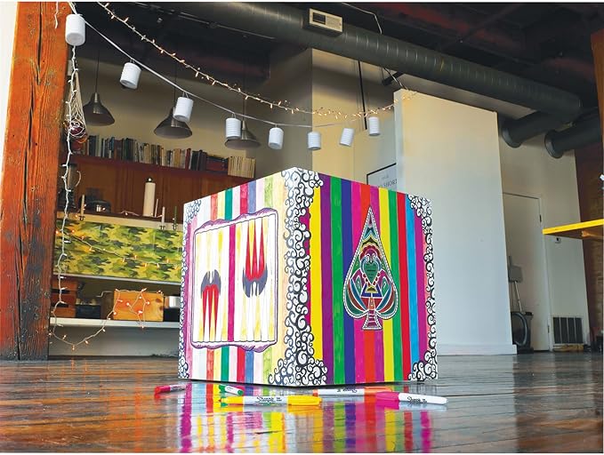 Sharpie Electro Pop Permanent Markers, Fine Tip, Marker Set, Assorted Colors, 24 Count - Coloring, Drawing, Art, Markers, Writing