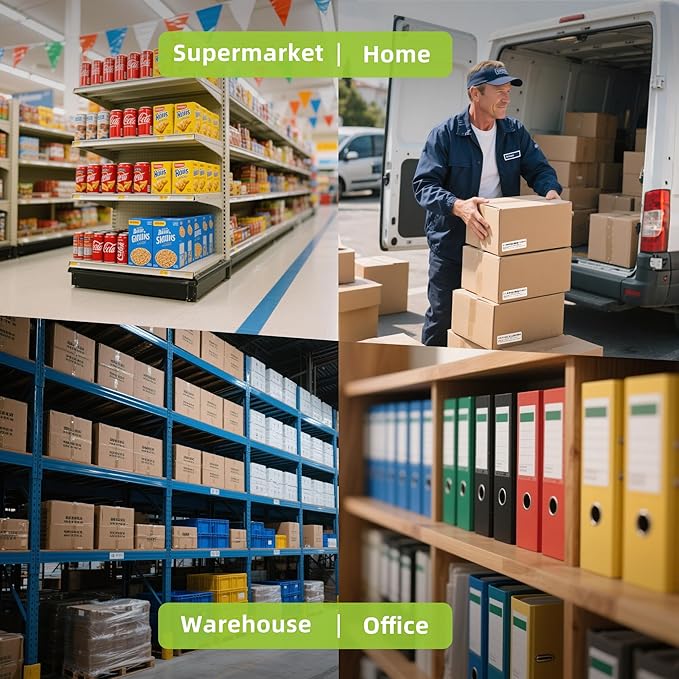 2-3/7"x 100' Continuous Labels Replacement for Brother DK-2205 Paper Label Maker Tape Use with QL-1060N QL-1050 QL-720 QL-710 QL-570 (8 Rolls,1 Reusable Frame)