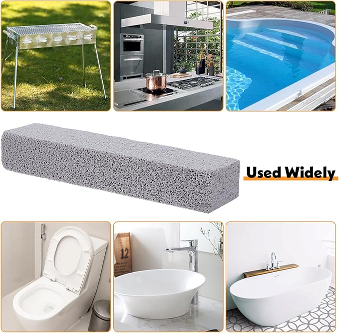 36 Pack Pumice Stone for Toilet Cleaning Bowl Stick,Powerfully Cleans Hard Water Rings, Calcium Buildup & Stains, Suitable for Cleaning Toilet, Bathtubs, Kitchen Sink, Grill