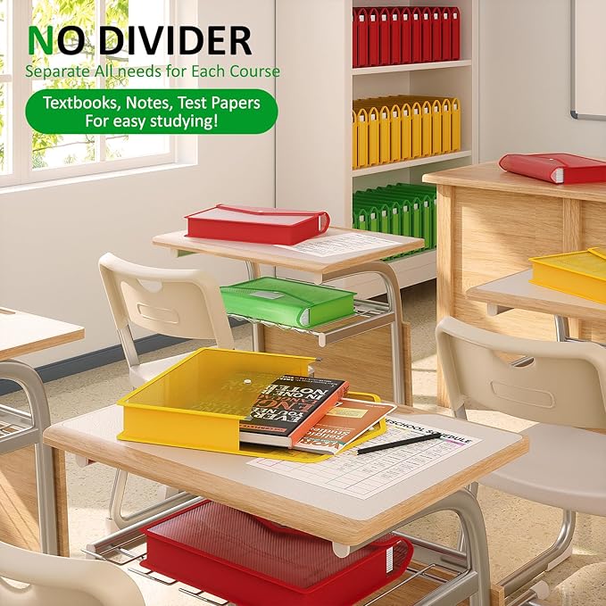 ThinkTex Plastic Expanding File Folder, Transparent envelopes with Snap Closure,No Dividers,Large Capacity,Document Organizer for Receipts, Bills&Taxes,Letter/A4 Size for School/Office/Home-3 Pack