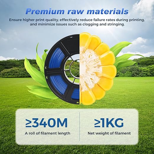 FLASHFORGE Rapid PLA Filament 1.75mm Aurora Blue, 500mm/s High Speed Printing, 3D Printer Filament 1kg Spool, Dimensional Accuracy +/- 0.02mm, Enjoy Exceptional Print Quality