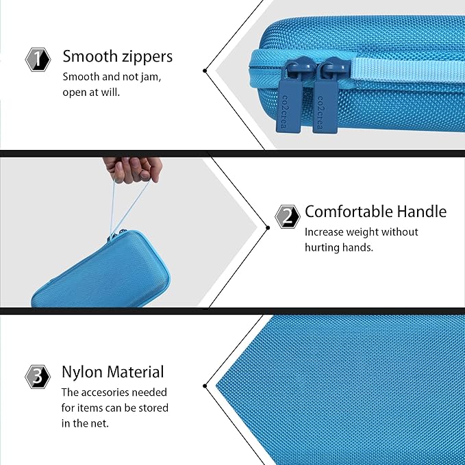 co2CREA Carrying Case for Texas Instruments TI-84 Plus CE Python Enhanced/TI-84/TI-Nspire CX II CAS/TI-Nspire CX II/TI-83 Plus/TI-89 Titanium/TI-85/TI-86 Color Graphing Calculator, Blue Case