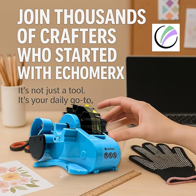 echomerx Sublimation Tape Dispenser Bundle Lite Edition - Semi-Auto Tape Dispenser, Heat Resistant Gloves, Heat Tapes, Ruler & Craft Scissors - Essential DIY Sublimation Kit
