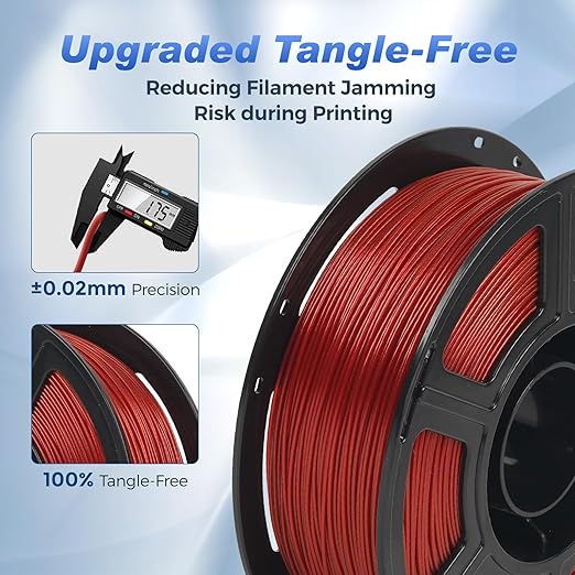FLASHFORGE Rapid PLA Filament 1.75mm Aurora Red, 500mm/s High Speed Printing, 3D Printer Filament 1kg Spool, Dimensional Accuracy +/- 0.02mm, Enjoy Exceptional Print Quality