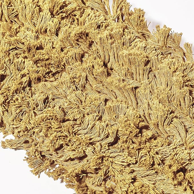 Tidy Tools Commercial Dust Mop Replacement Head - 24 x 5 in. Cotton Nylon Reusable Mop Head- Industrial Dust Mop Refill for Floor Cleaning & Janitorial Supplies, Yellow