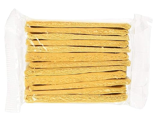 Get - BIOSPG12 French Pop Up Kitchen/Dish Sponge (Pack of 12), Tan , 4" x 3" x 1"