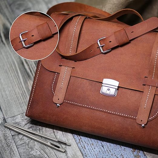 Leather Hole Punch, 15Pcs Hollow Hole Punch Steel Belt Leather Punch Round Hollow Punch Tool for Watch Strap Canvas Belt Paper Plastics, 0.5mm-6mm