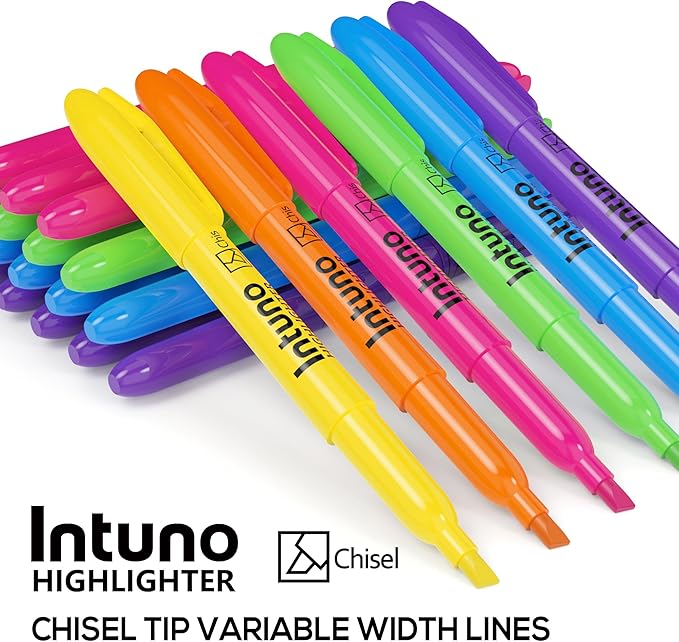Assorted Color Highlighters, 120 Count, Chisel tip, Suitable for Office Supplies, School Supplies, and Home Office Essentials