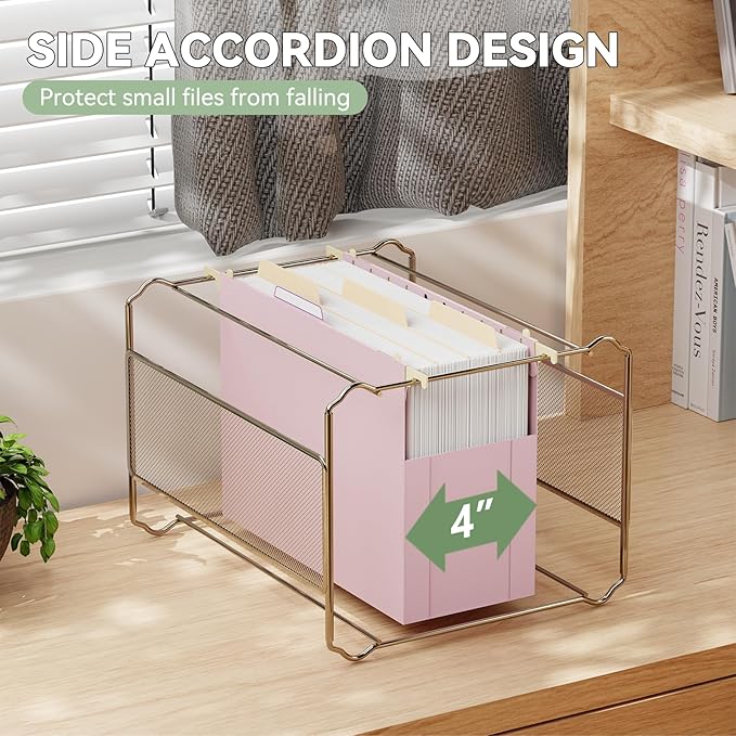 Plastic Hanging File Folders,Letter Size,6 Pack Heavy Duty 4" Expansion,Extra Capacity Hanging Folders with Tabs,Filing Cabinet Organizer for Office Home School,for Bulky Files,Pastel Color