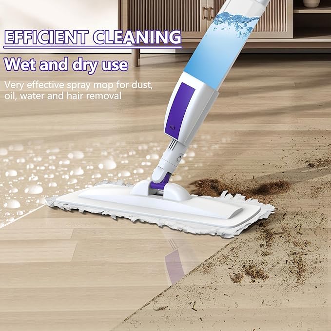 Hisucbetter 20 Pack Power Mop Refill Pads Compatible with Swiffer Power Mop, Dry/Wet Multi-Surface Mopping Pad Refills for Floor Cleaning, Unscented.