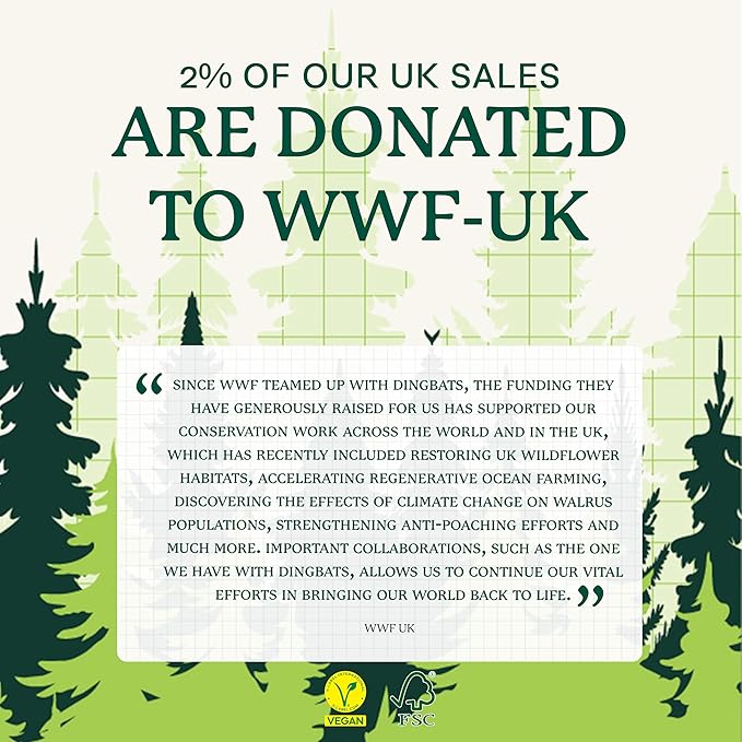 Dingbats* Wildlife Dotted Journal Notebook A5 - Vegan Leather Hard Cover, Ideal for Work, Travel - Pocket, Elastic Closure, Bookmark