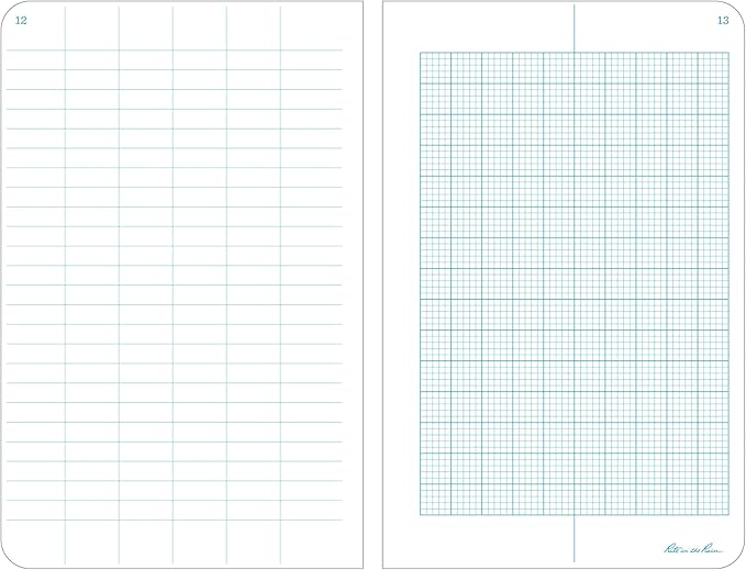 Rite In The Rain Weatherproof Hard Cover Notebook, 4.75" x 7.5", Yellow Cover, Metric Field Pattern (No. 360F)