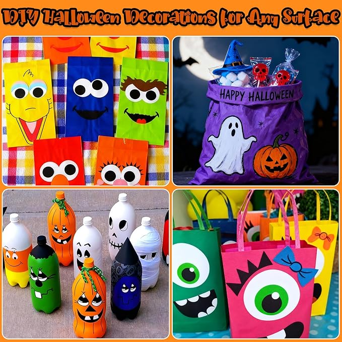 SFAIH Pumpkin Acrylic Markers, 12 Colors Halloween Decor Paint Pens for Pumpkin Decorating, Costume Making, Dual Tips (1-6mm Brush & 0.5-4mm Chisel) for Glass, Ceramic, fabric, Waterproof & Quick-Dry