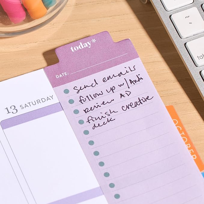 Erin Condren Daily To-Do List Sticky Notes and Bookmark for Everyday Productivity and Checklists, Use as Tab or Bookmark in Notebooks, Planners, Journals