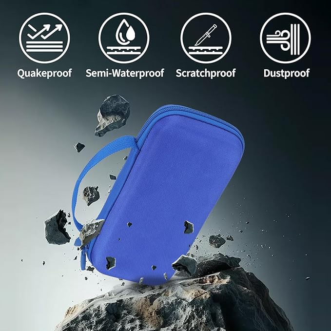 Storage Case Compatible with Texas Ti-84 Plus CE/TI-84 Plus/TI-Nspire CX II CAS/TI-Nspire CX II/TI-83 Plus/TI-89 Titanium/TI-85/TI-86 Calculator (Sky Blue)