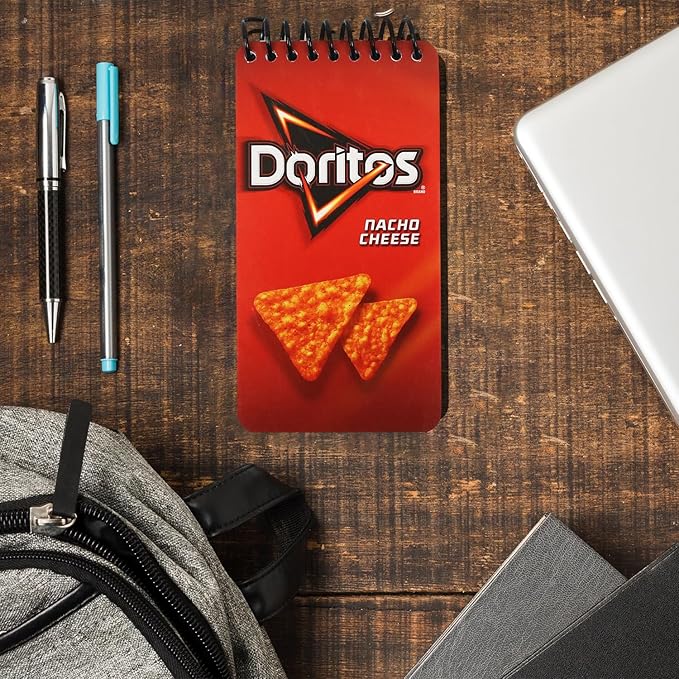 Doritos Cute Spiral Small Notebook Pocket Size Notepad, College Ruled Memo Pads for Home, Office, College and School 6.5"x3.5"