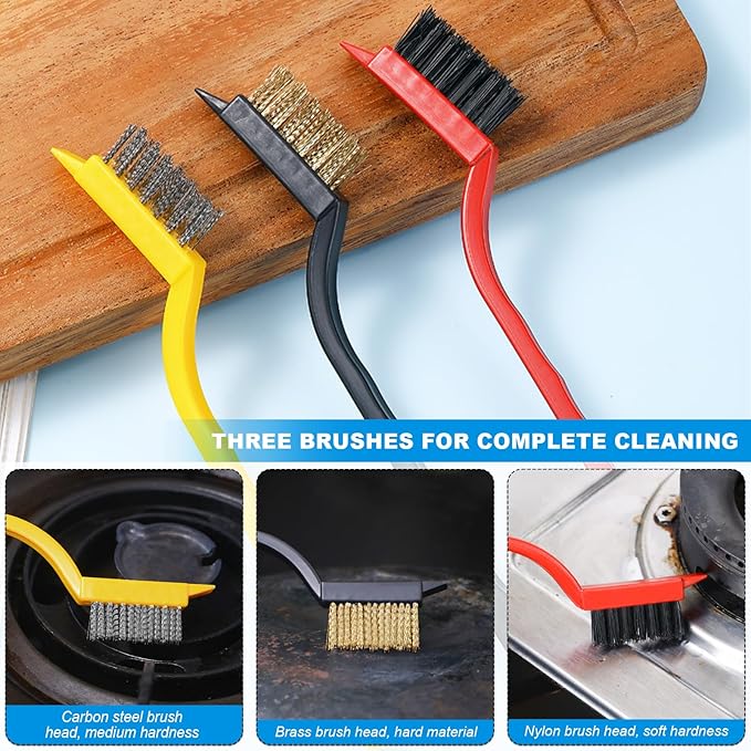 15PCS Crevice Cleaning Brush Set,Ideal for Kitchens, bathrooms, Grout Lines, Sinks, Cups, blenders, Window Tracks, and Other Tight Spaces Hard-Bristle Cleaning Brush Tools